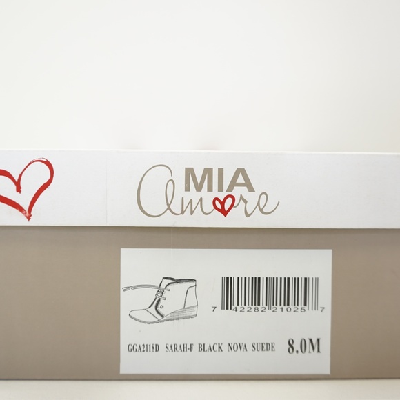 Mia Amore Lace Up Wedge Bootie 8 - Picture 8 of 8